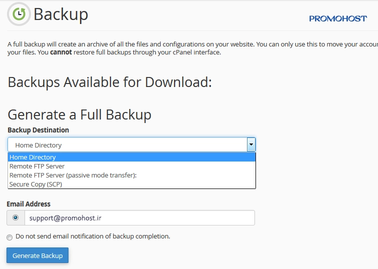 Partial Backup
